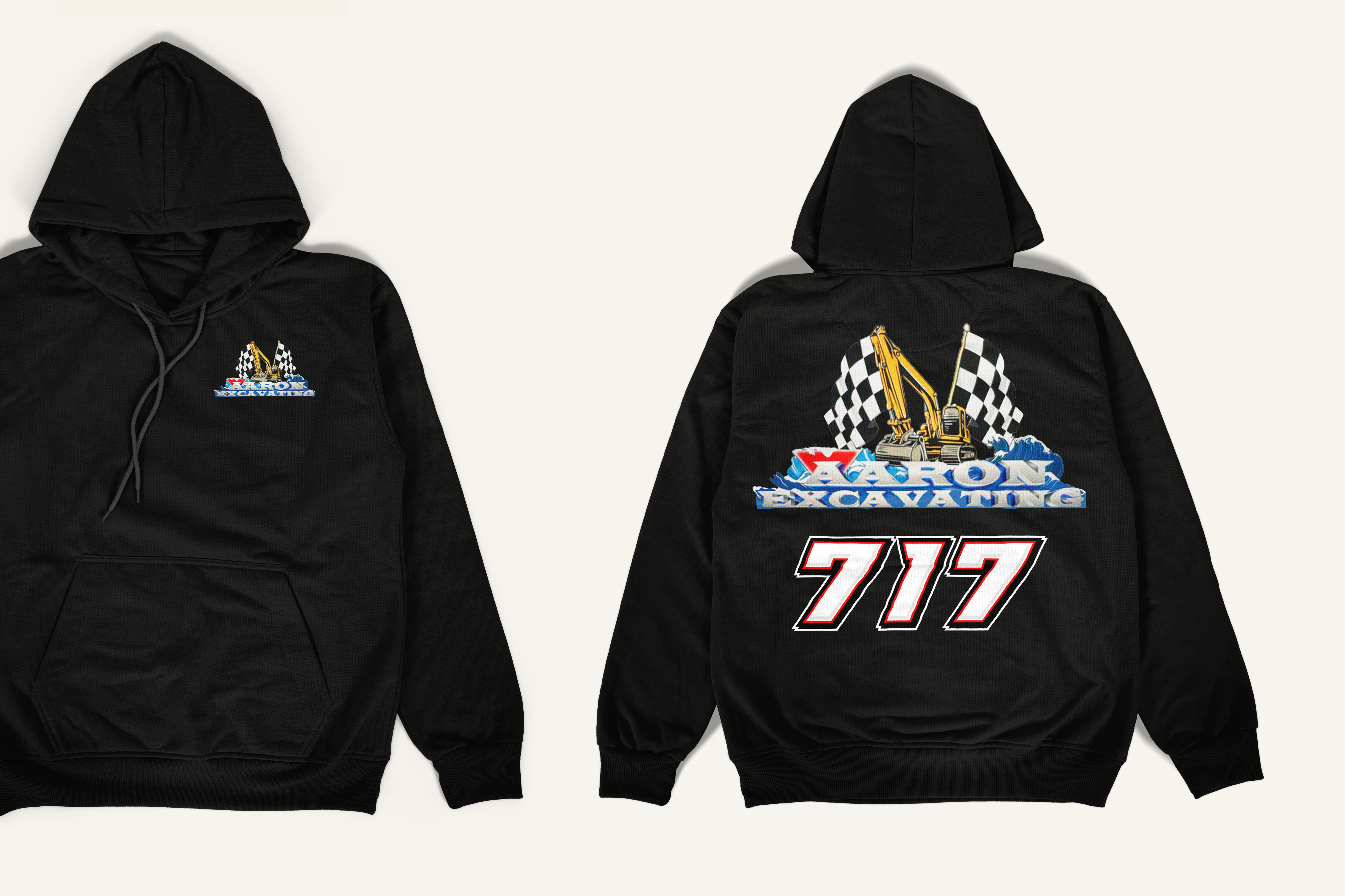 AARON EXCAVATING X RACING HOODIE